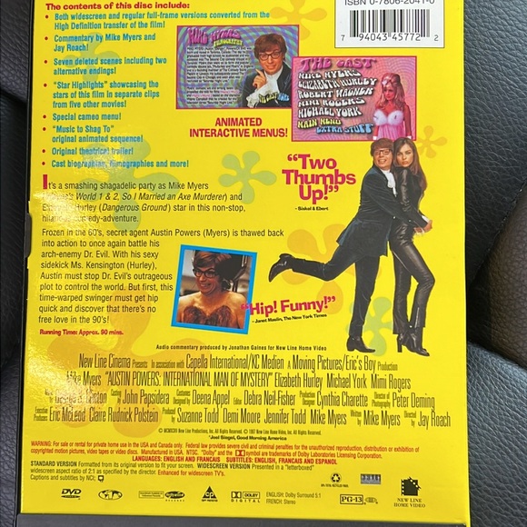 Austin Powers starring Mike Myers DVD - Picture 2 of 3